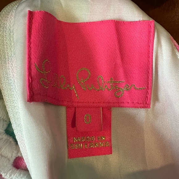 Lilly Pulitzer Pearl Romper in Don’t Stop Beleafing - Picture 3 of 9